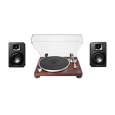 Manual Belt-Drive Wireless Turntable and Speaker Bundle AT-LPW50BT-BDL3X