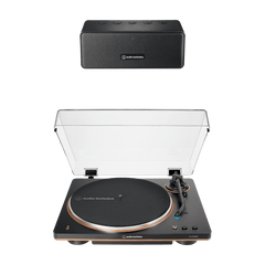 Automatic Wireless Belt-Drive Turntable and Speaker Bundle AT-LP70XBT-BDL65X