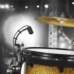 Cardioid Condenser Instrument Microphone with Drum Mounting System (5" Gooseneck) ATM350D