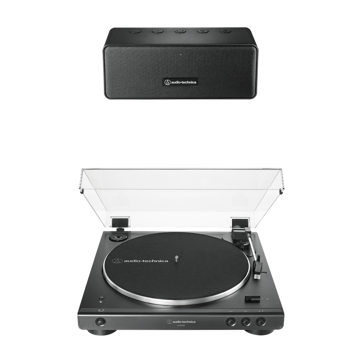 Automatic Wireless Belt-Drive Turntable and Speaker Bundle AT-LP60XBT-BDL65X