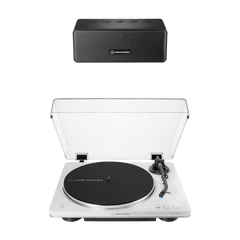 Automatic Wireless Belt-Drive Turntable and Speaker Bundle AT-LP70XBT-BDL65X