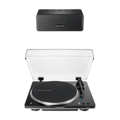 Automatic Wireless Belt-Drive Turntable and Speaker Bundle AT-LP70XBT-BDL65X