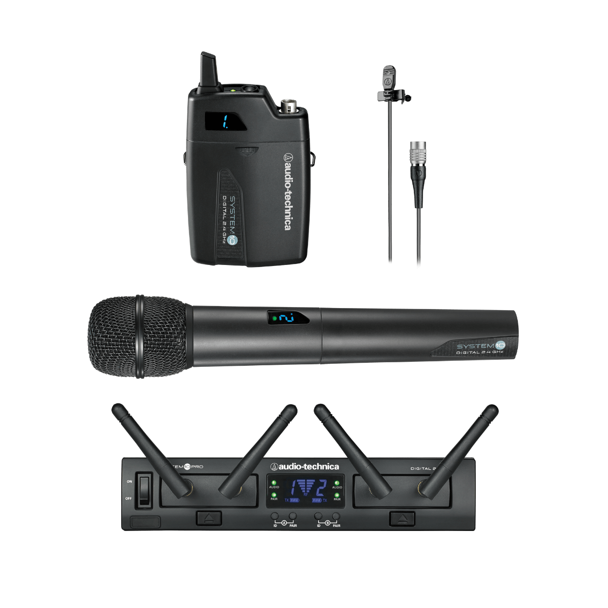 System 10 PRO Wireless Dynamic Handheld and Lavalier Microphone System ATW-1312/L