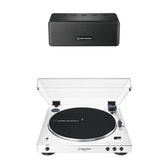 Automatic Wireless Belt-Drive Turntable and Speaker Bundle AT-LP60XBT-BDL65X