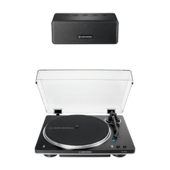Automatic Wireless Belt-Drive Turntable and Speaker Bundle AT-LP70XBT-BDL65X