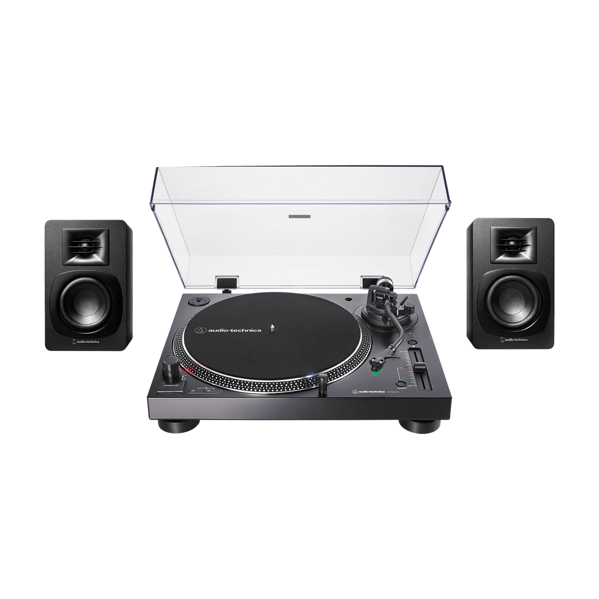 Direct-Drive Turntable and Speaker Bundle AT-LP120XUSB-BDL3X