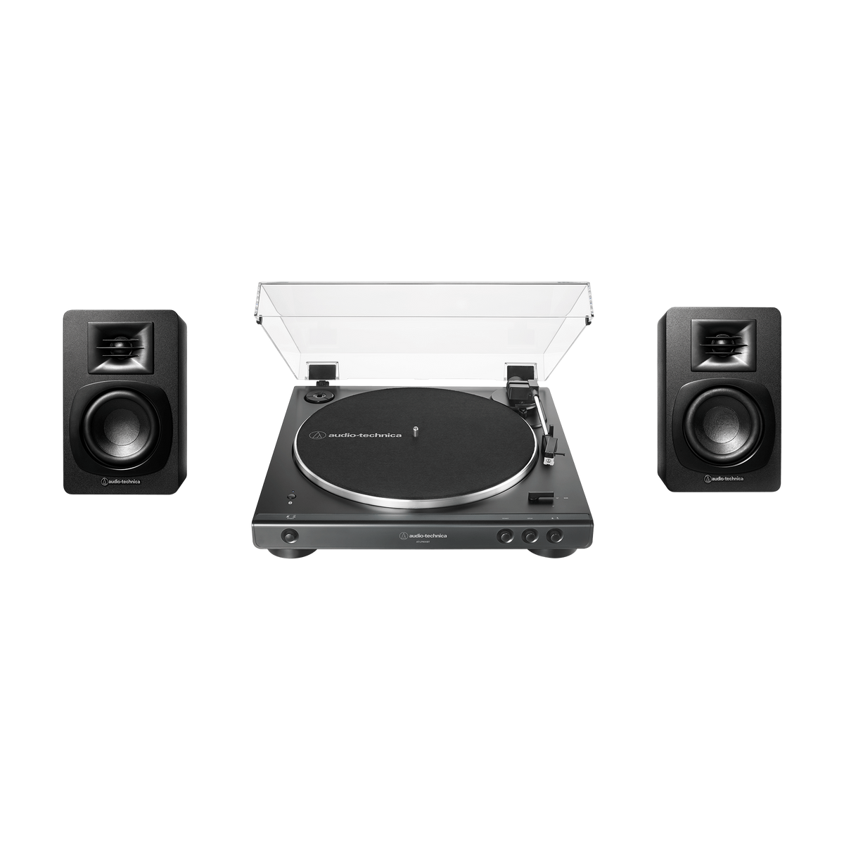 Automatic Wireless Belt-Drive Turntable and Speaker Bundle AT-LP60XBT-BDL3X
